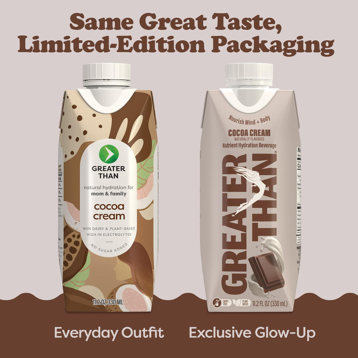 Greater Than Real fruit juice swirl, natural flavor without artificial sweeteners.