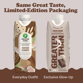 Greater Than Real fruit juice swirl, natural flavor without artificial sweeteners.