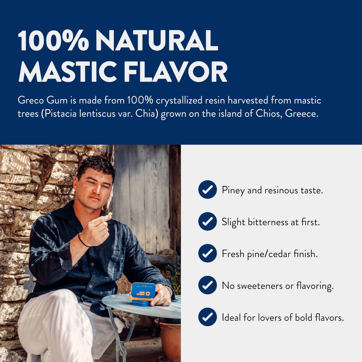 Greco Gum Mastic Nuggets plastic-free packaging for sustainable chewing
