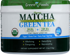 Green Foods ceremonial matcha cup ready to drink, inviting energy and focus.