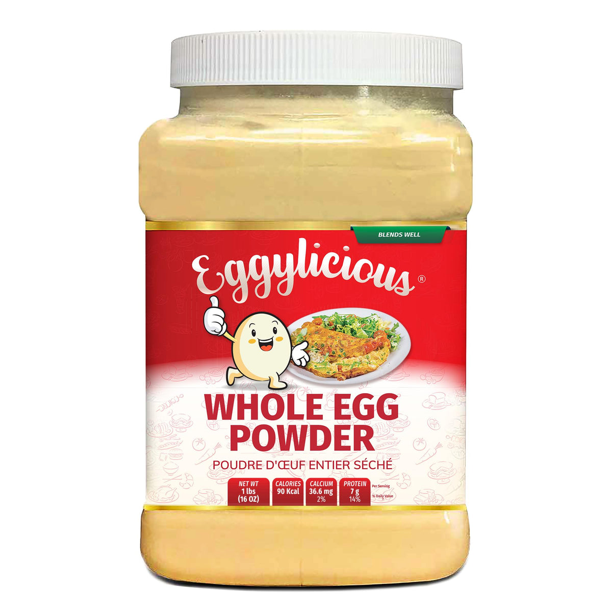 Green Heights Pride of India Eggylicious powder in a 1lb pack for baking