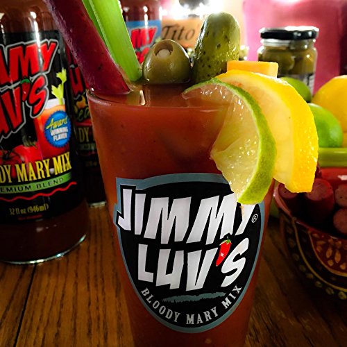 Green Hills Jimmy Luv's Bloody Mary Mix shake bottle for a fresh Luv at first sip flavor