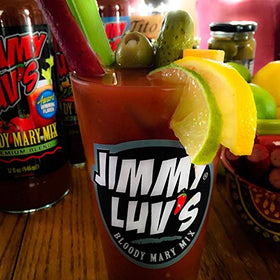 Green Hills Jimmy Luv's Bloody Mary Mix shake bottle for a fresh Luv at first sip flavor
