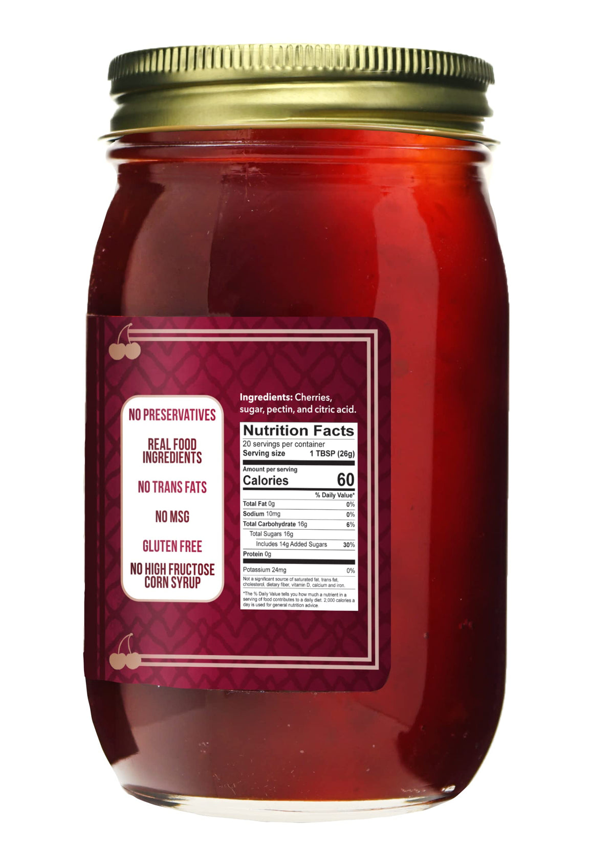 Green Jay Gourmet Cherry Butter displayed on a spoon, highlighting creamy texture for croissants.