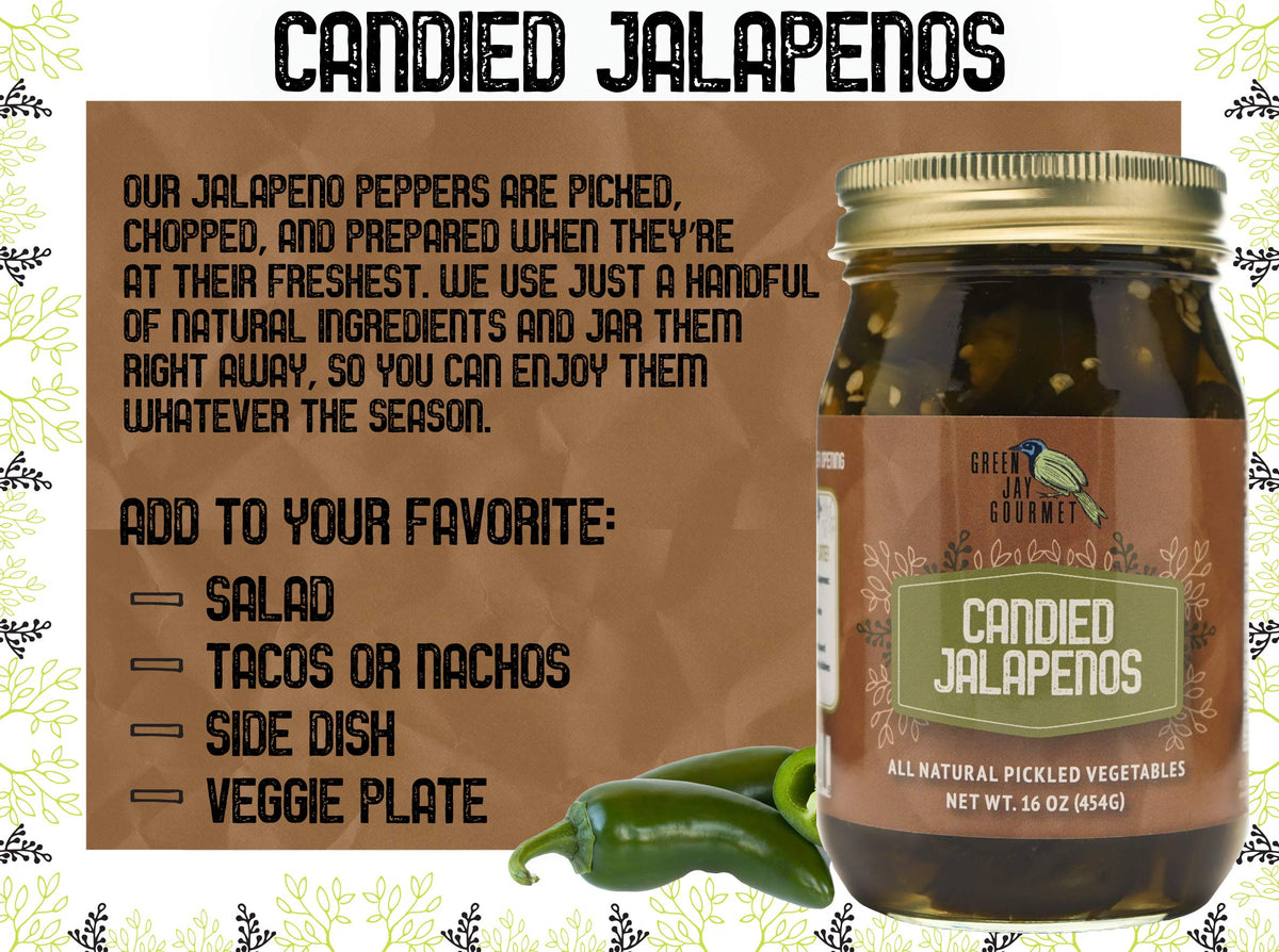 Green Jay Gourmet jalapeños on grilled cheese photo, rich flavor add-in