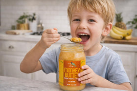 Green Jay Gourmet Monkey Butter serve ideas image suggesting breakfasts and pastries
