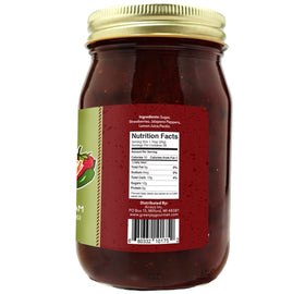 Green Jay Gourmet Strawberry Jalapeno Jam spread on toast highlights sweet heat with lemon hint.