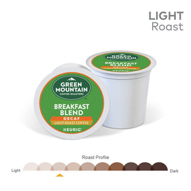 100% Arabica Green Mountain K-Cup pod delivering clean, nutty notes.