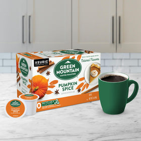 60-count box of Green Mountain coffee ready for daily fall routines.