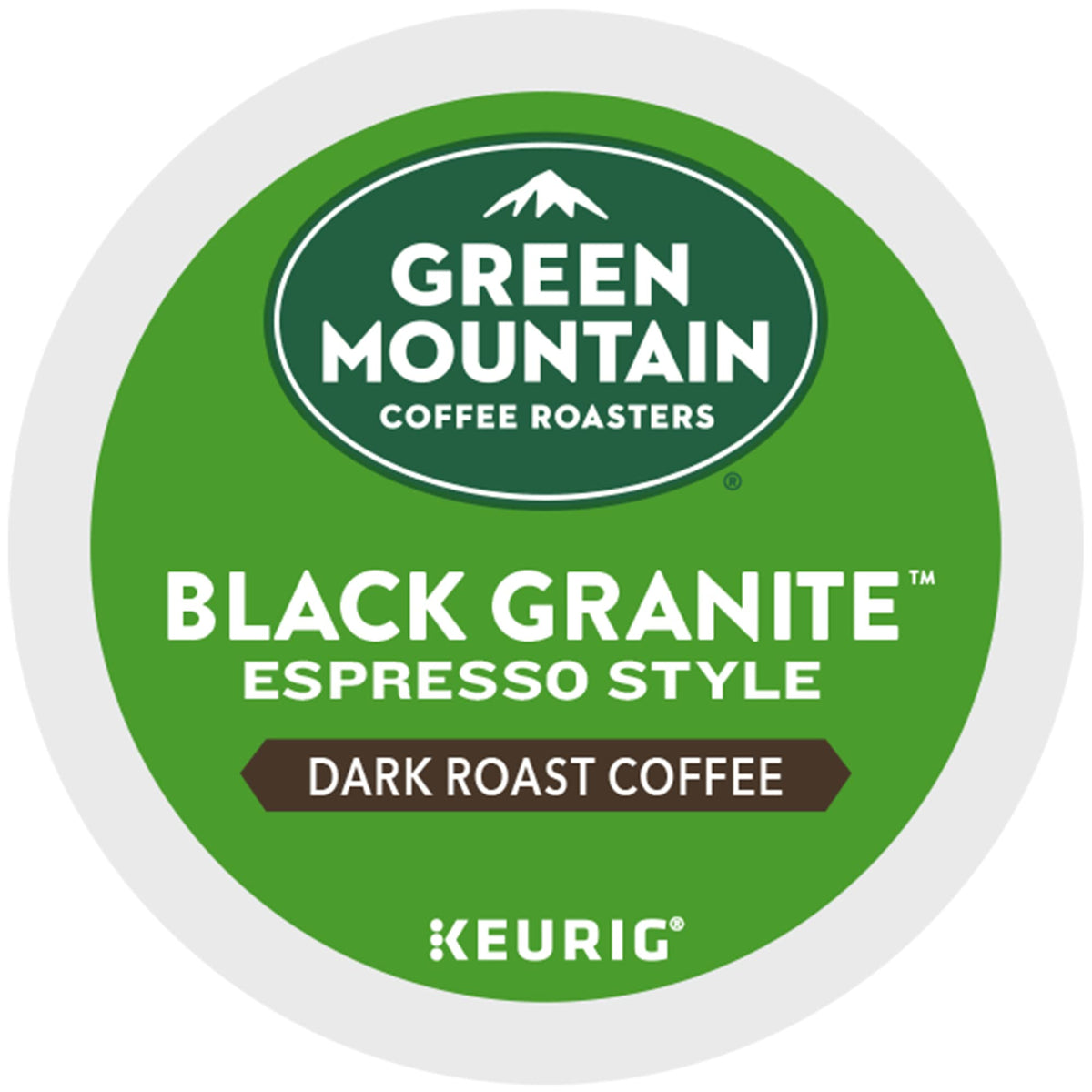 Green Mountain Black Granite mountains branding inviting outdoor coffee moments.
