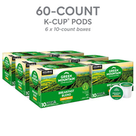 Green Mountain Breakfast Blend K-Cup pod, convenient Keurig brewing