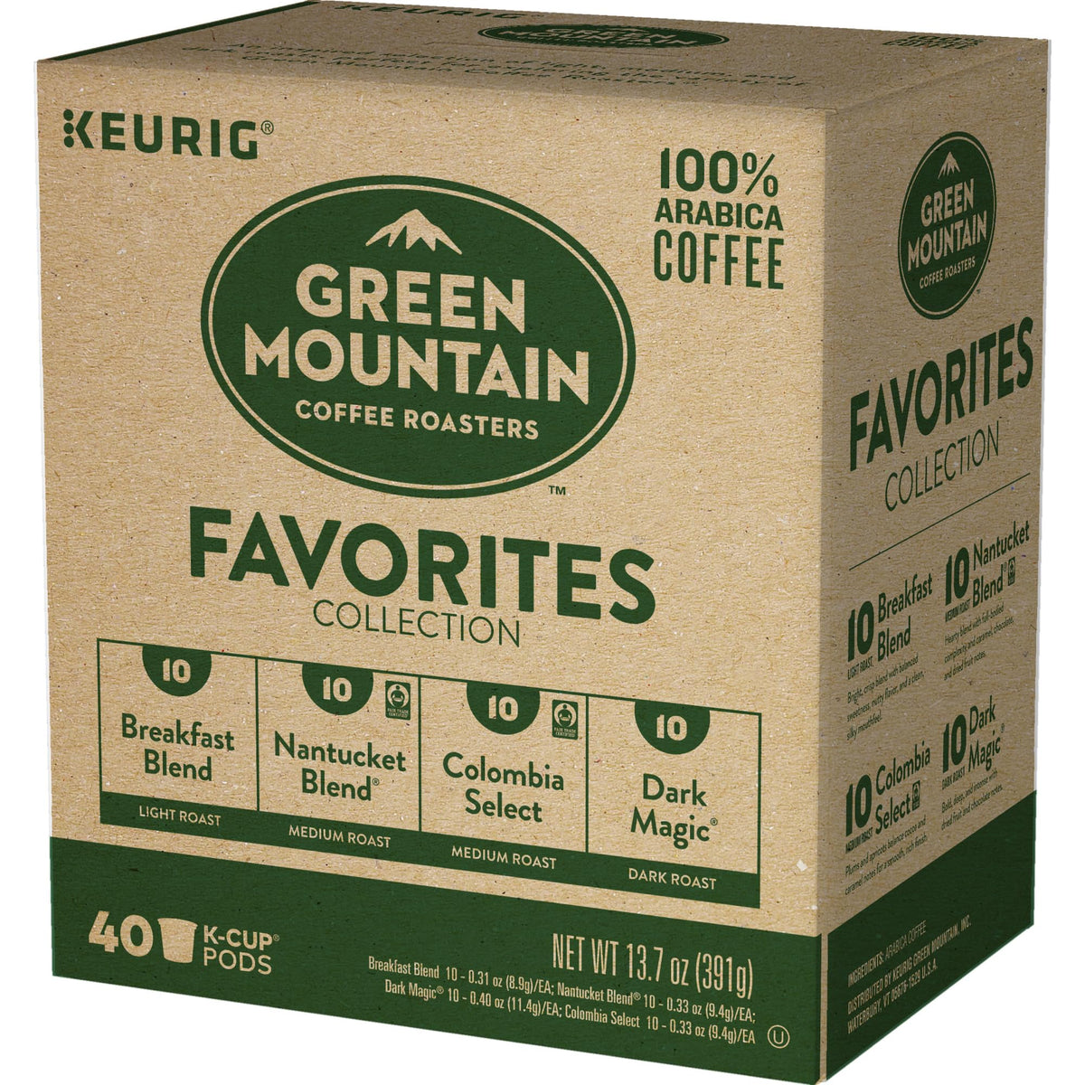 Packaging variation for Green Mountain Breakfast Blend K-Cup pods