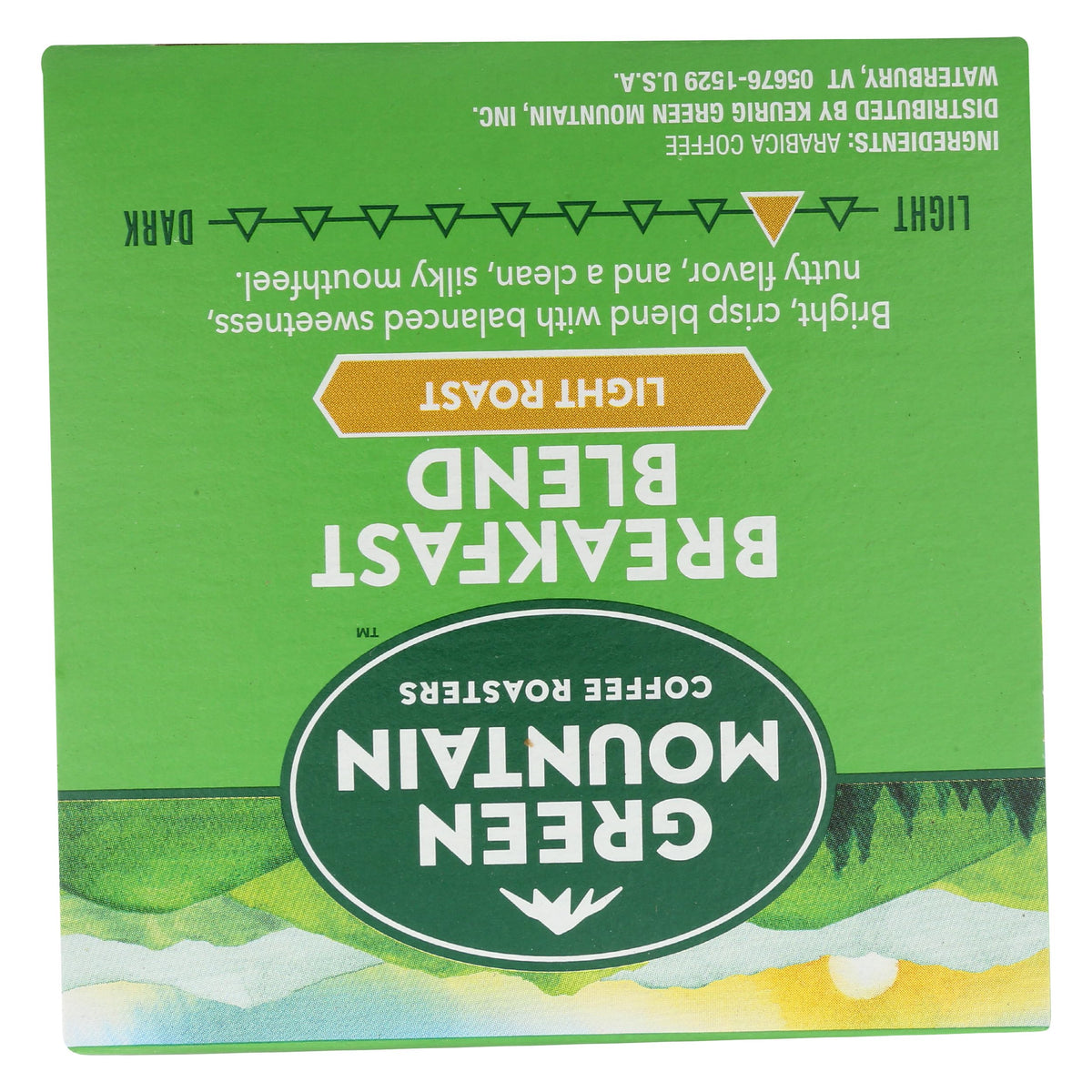 Green Mountain Breakfast Blend K-Cup in Keurig brewer for effortless brewing.