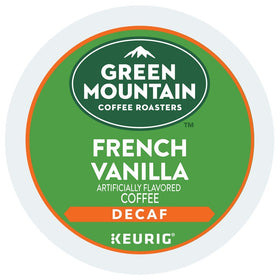 Green Mountain Coffee Roasters French Vanilla Decaf K-Cup pack with Keurig compatibility