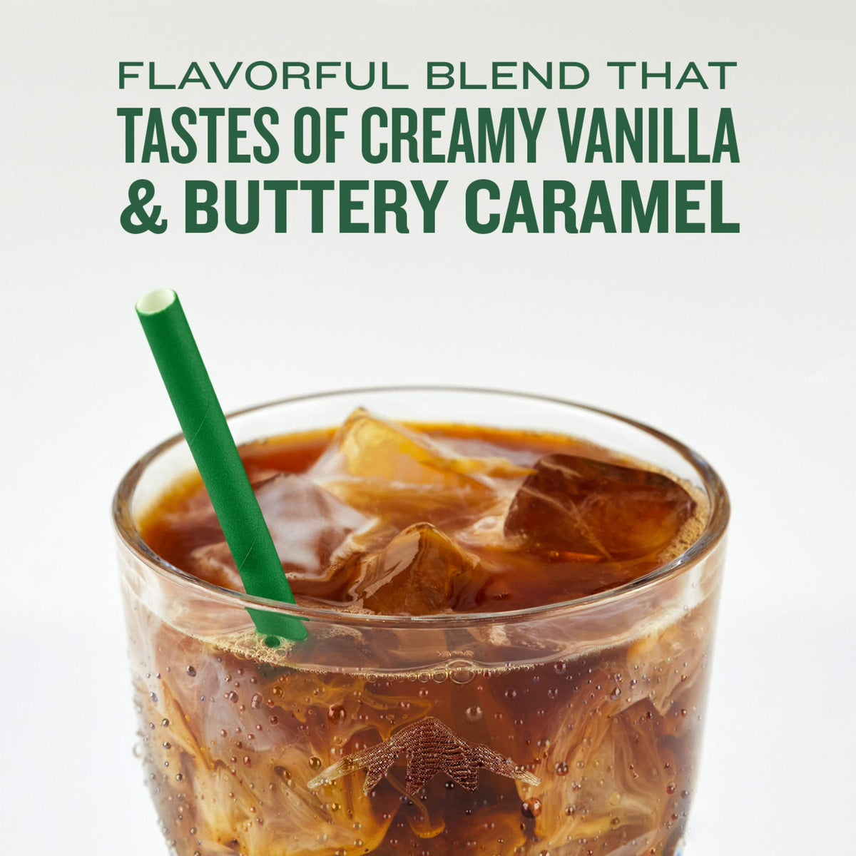 100% Arabica beans highlight premium aroma and flavor.