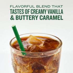 100% Arabica beans highlight premium aroma and flavor.