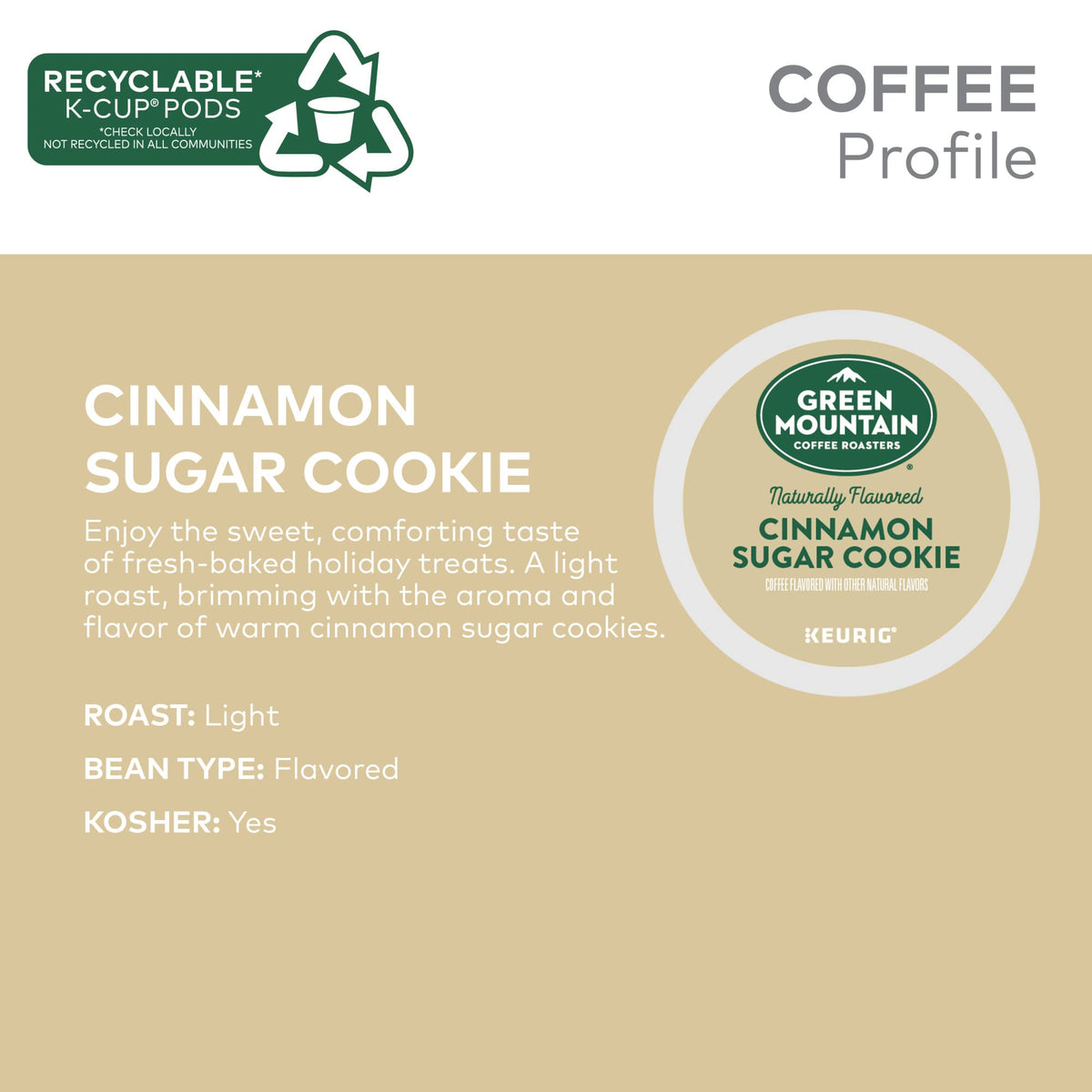 Green Mountain Coffee Roasters cinnamon sugar cookie aroma highlights a comforting morning ritual