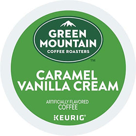 Green Mountain Caramel Vanilla Cream K-Cup brewing for a smooth cup