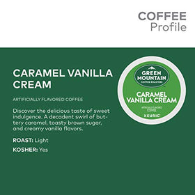 K-Cup pod from Green Mountain Caramel Vanilla Cream showing single-serve design