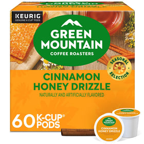Green Mountain Coffee Roasters Cinnamon Honey Drizzle pod pack ready for brewing.