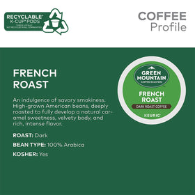 Green Mountain Coffee Roasters dark roast pod delivering a rich, full-flavored cup