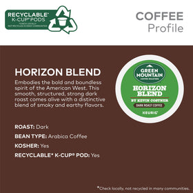 Keurig compatibility guaranteed with Horizon Blend pods