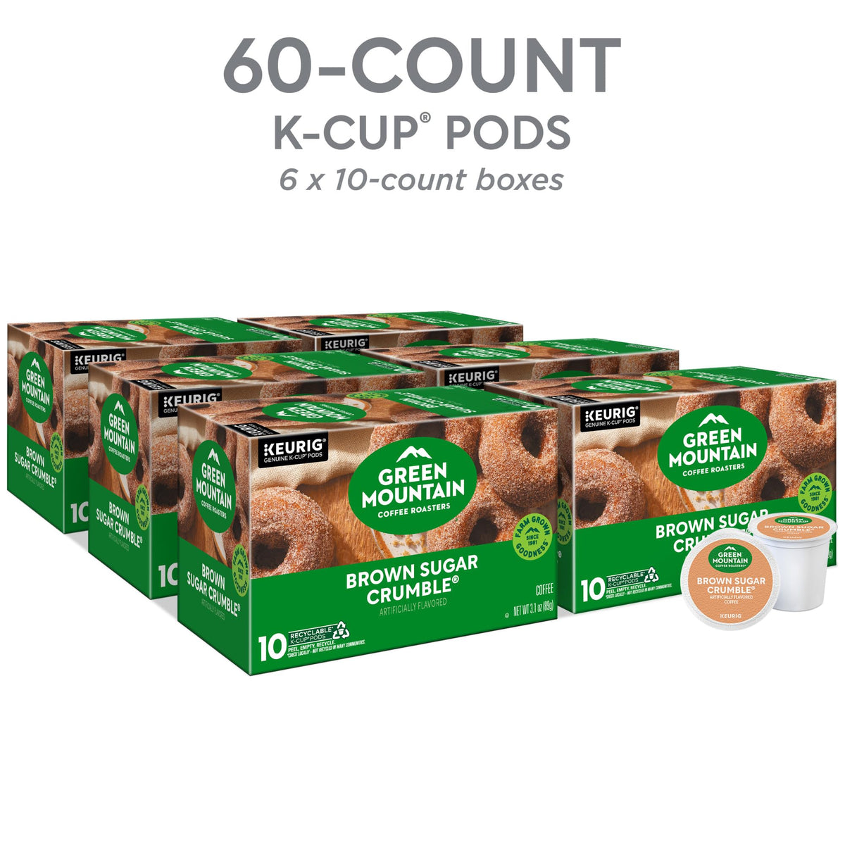 Green Mountain K-Cup dispensing demonstrates quick, single-serve coffee at home or work.