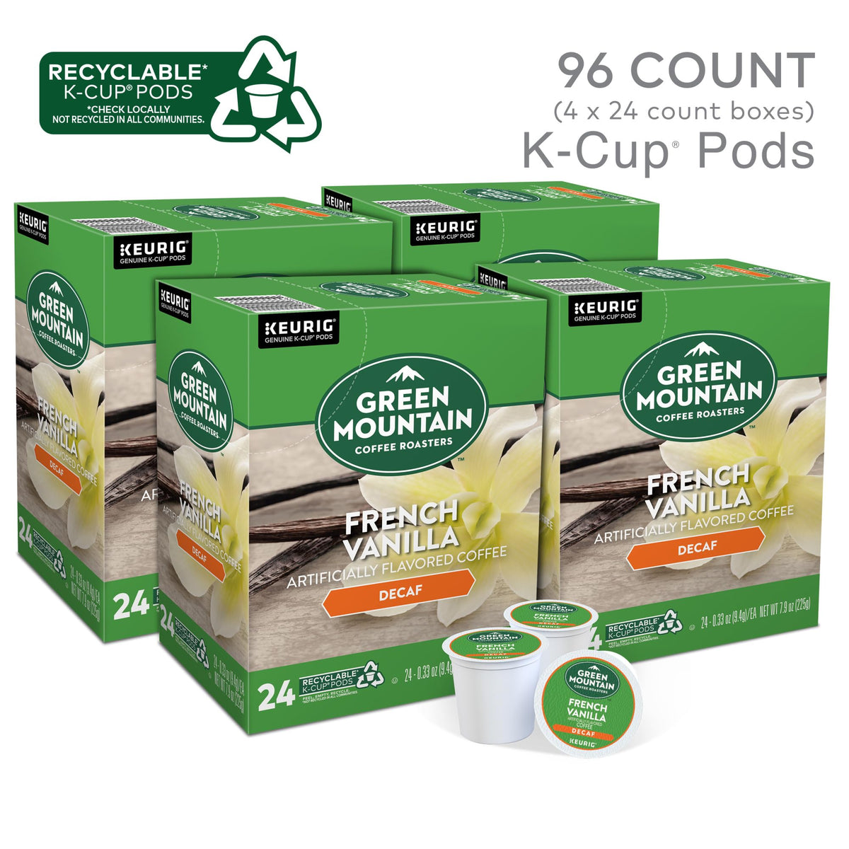 K-Cup pod on a mug, ideal for a smooth morning ritual with Green Mountain.