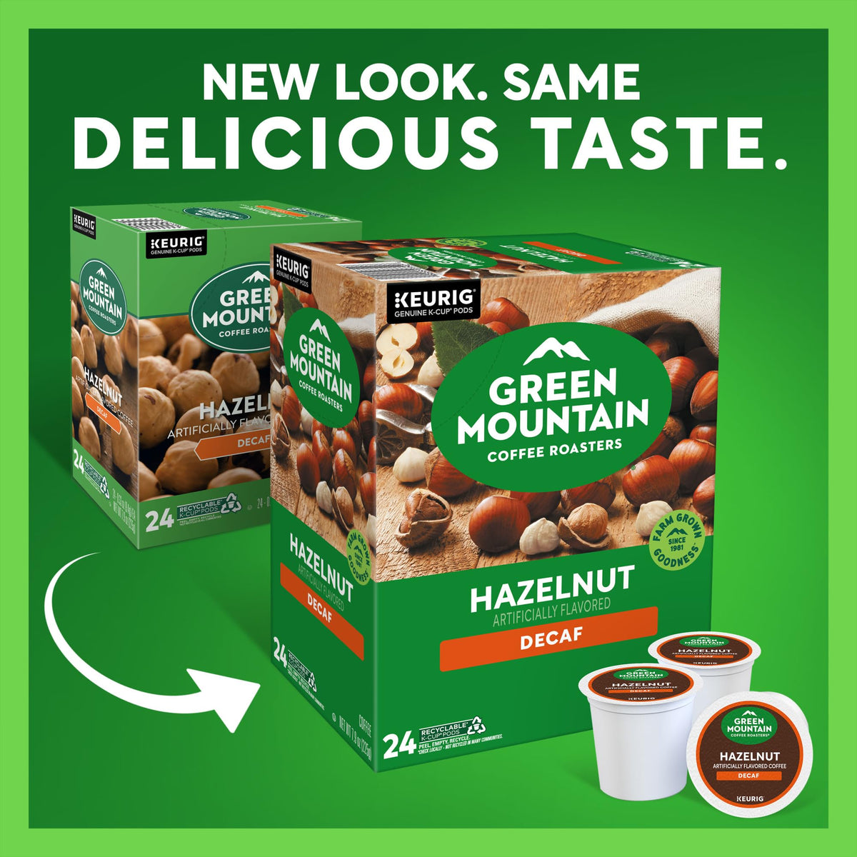 Green Mountain Coffee Roasters K-Cup pod pack for easy single-serve brewing
