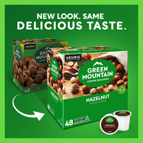 Green Mountain Hazelnut K-Cup pack ensures fast, compatible Keurig brewing.
