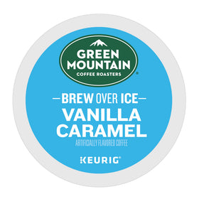 Green Mountain Keurig-compatible pod delivering quick cafe-quality iced coffee.