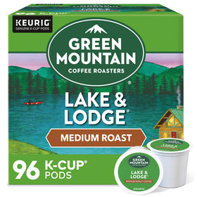 Green Mountain Lake and Lodge K-Cup pods deliver rich aroma for Keurig brews.