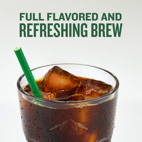 Recyclable K-Cup pod for eco-friendly iced coffee.