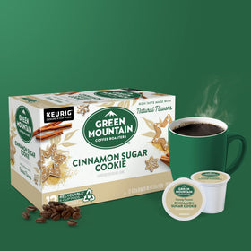Green Mountain Coffee Roasters packaging designed for easy storage and sharing