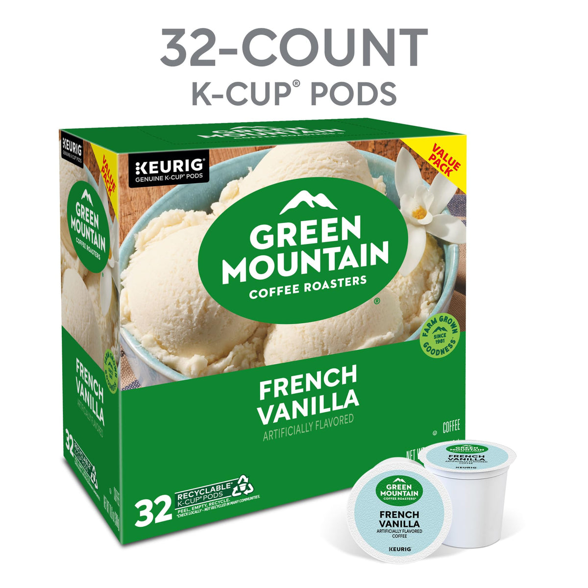 Vanilla cream swirls in a light roast cup aroma.