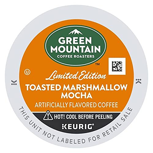 Green Mountain Coffee Toasted Marshmallow Mocha K-Cups box, ideal for quick morning rituals.