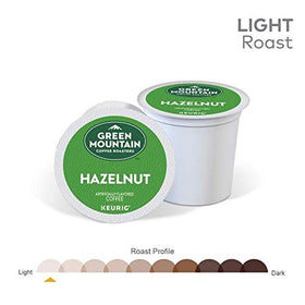 Green Mountain Coffee K-Cup box back label with roast and Kosher notes.