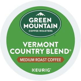 Green Mountain Coffee Vermont Country Blend K-Cup cup ready for convenient single-serve brewing.