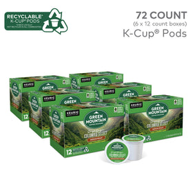 Green Mountain Colombia Select packaging box highlighting sustainable sourcing.