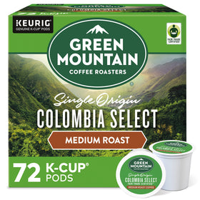 Green Mountain Colombia Select pod front, quick, reliable coffee with Keurig.