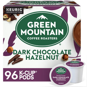 Green Mountain Dark Chocolate Hazelnut K-Cup pod for flavorful mornings.