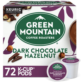 Green Mountain Dark Chocolate Hazelnut K-Cup Pod highlights bold flavor and single-serve convenience