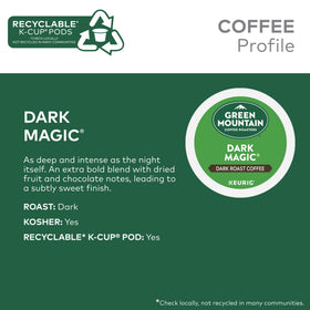 Green Mountain Dark Magic aroma steam invites a cozy coffee ritual.
