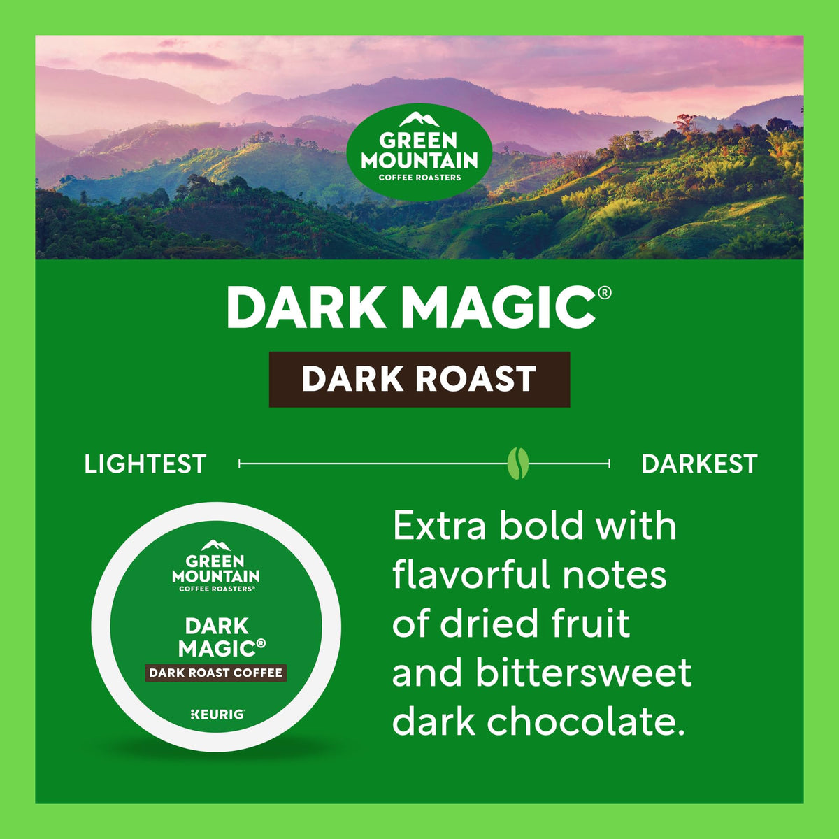 Green Mountain Dark Magic sustainability story features bees aiding crops.