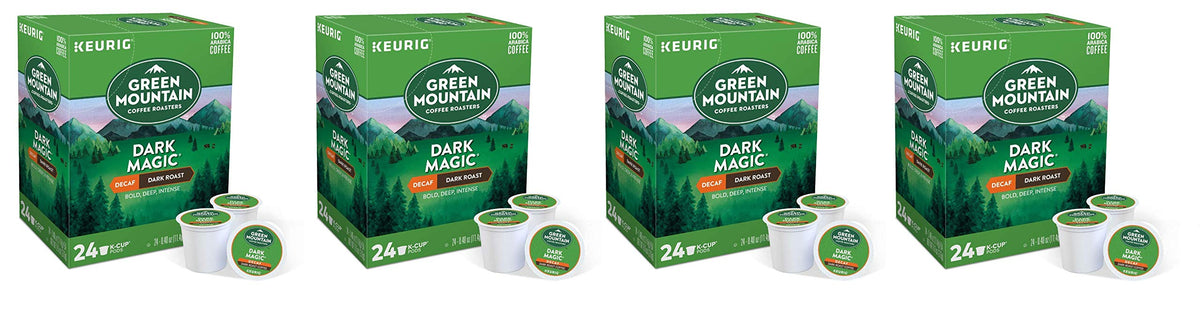 Aroma-rich Green Mountain Dark Magic DECAF K-Cups enhancing your daily ritual