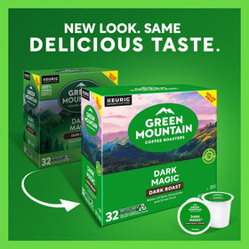 Dark Magic brew with dried fruit and chocolate notes in a cup.