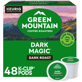 Green Mountain Dark Magic Keurig pod with bold flavor for mornings