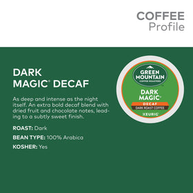 Close-up of decaf brew highlighting deep color and aroma