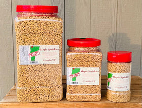 Product shot shows shaker lid for easy sprinkling on yogurt and oats.