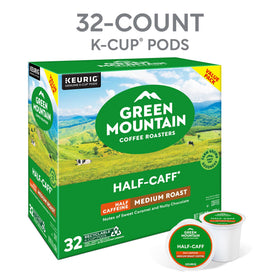 Close-up of Green Mountain Half Caff K-Cup pod